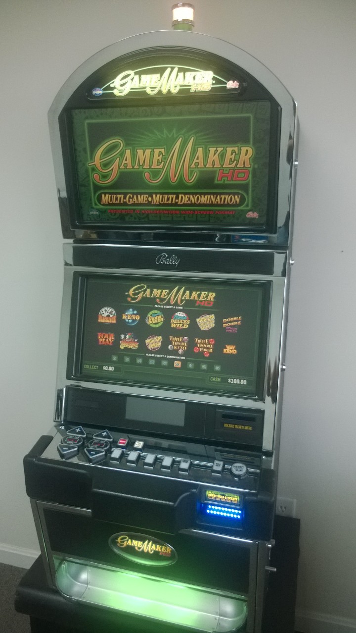 BALLY GAME MAKER HD MULTI GAME DUAL MONITOR SLOT MACHINE - 