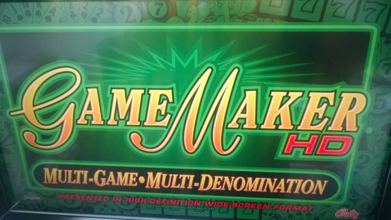 BALLY GAME MAKER HD MULTI GAME DUAL MONITOR SLOT MACHINE - 