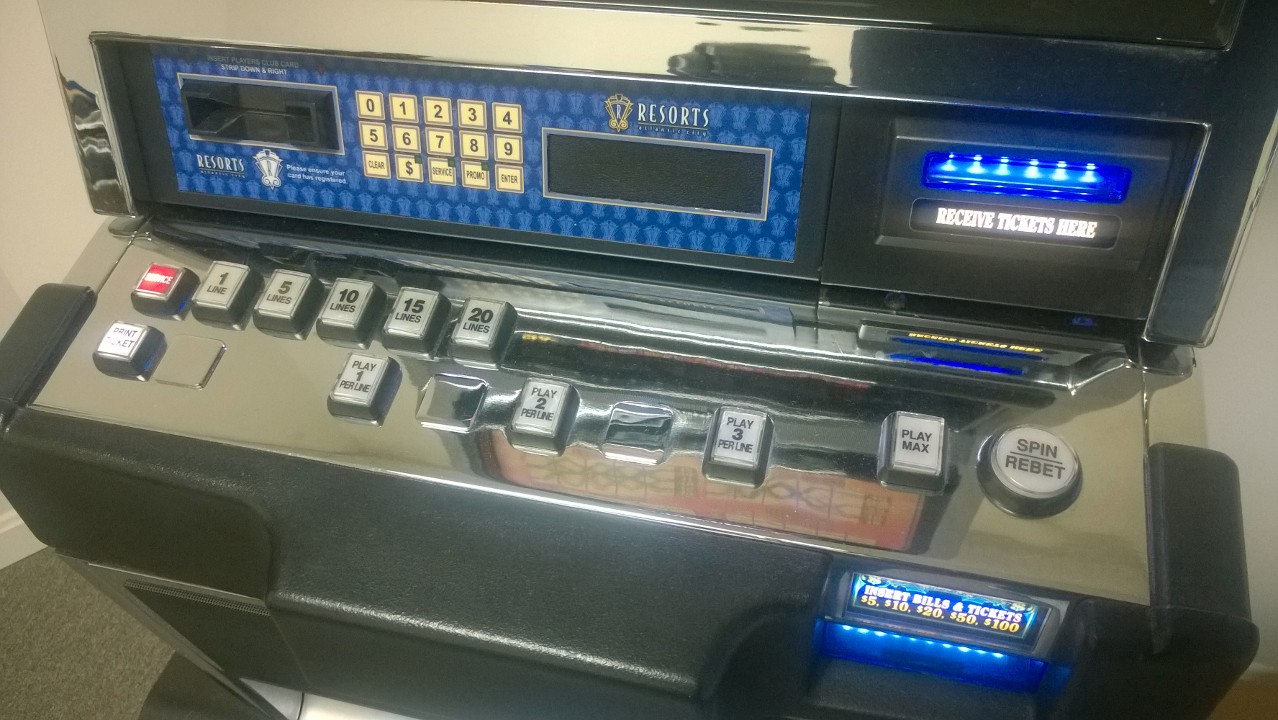 Bally Diamonds & Devils Deluxe S9000 Slot Machine with Top Bonus Monitor - 