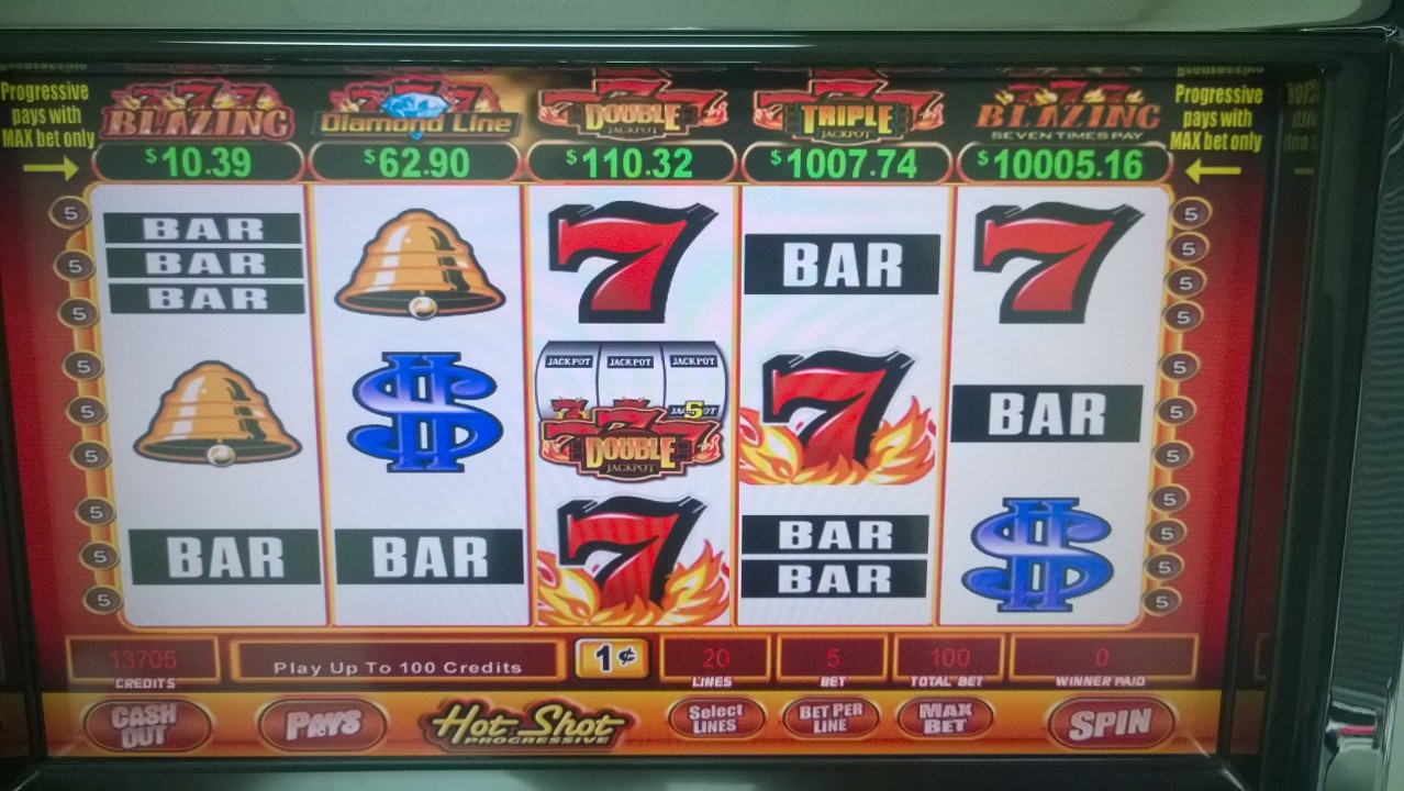 Bally Hot Shot Progressive M9000 Video Slot Machine - 