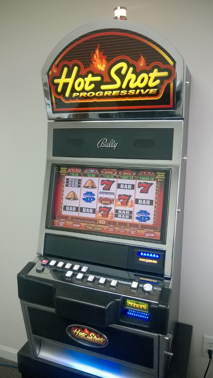 Bally Hot Shot Progressive M9000 Video Slot Machine - 