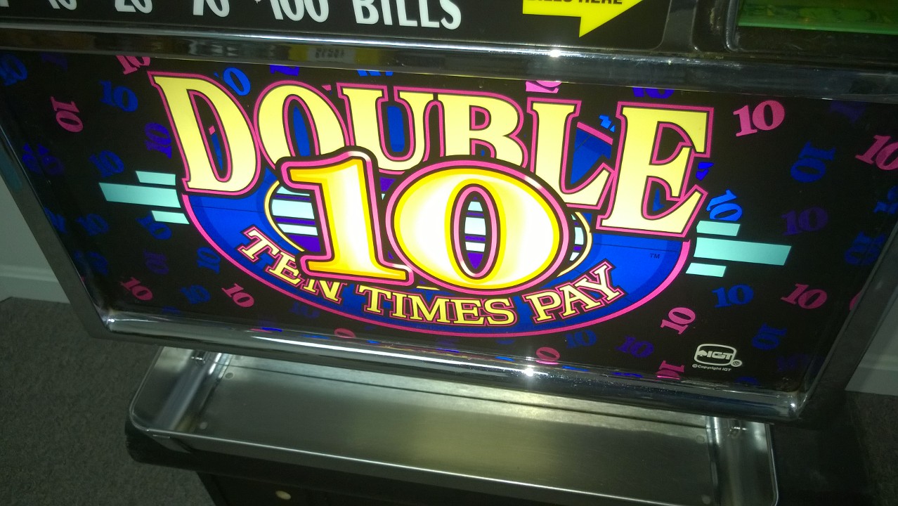 IGT DOUBLE TEN TIMES PAY FIVE LINE S2000 SLOT MACHINE - 