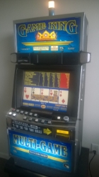 IGT GAME KING 6.2 MULTI GAME VIDEO POKER with LARGE 19" LCD TOUCHSCREEN MONITOR (BLUE GLASS) - 77 GAMES 