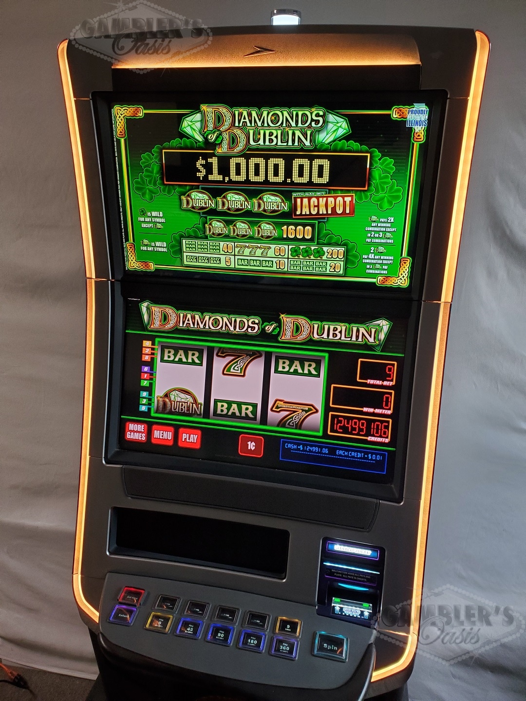 WMS BLADE GAME CHEST WITH JOHNNY CASH, BIER HAUS, RETURN FROM THE PLANET MOOLAH AND MORE MULTI GAME BB3 VIDEO SLOT MACHINE - 