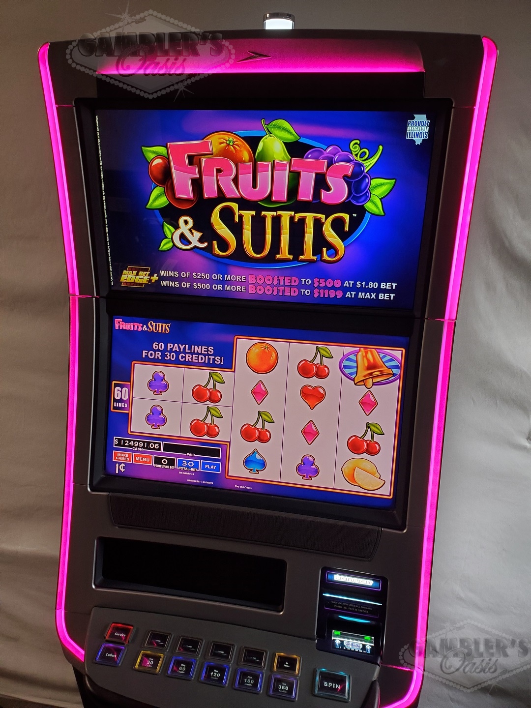 WMS BLADE GAME CHEST WITH JOHNNY CASH, BIER HAUS, RETURN FROM THE PLANET MOOLAH AND MORE MULTI GAME BB3 VIDEO SLOT MACHINE - 