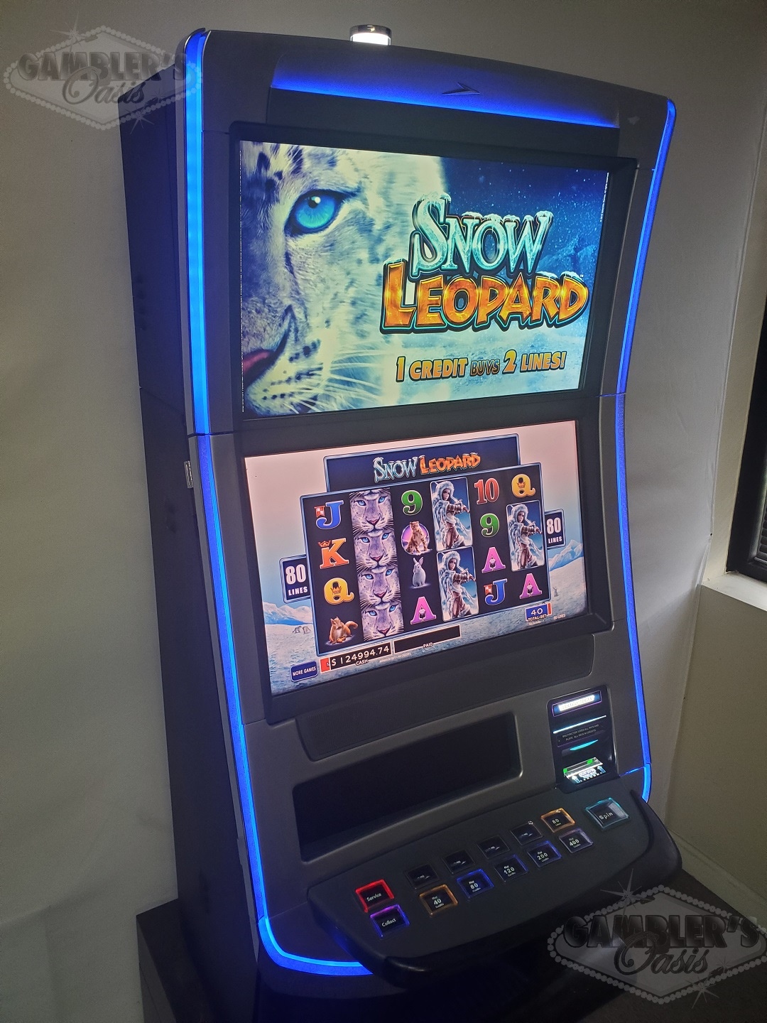 WMS BLADE GAME CHEST WITH JOHNNY CASH, BIER HAUS, RETURN FROM THE PLANET MOOLAH AND MORE MULTI GAME BB3 VIDEO SLOT MACHINE - 
