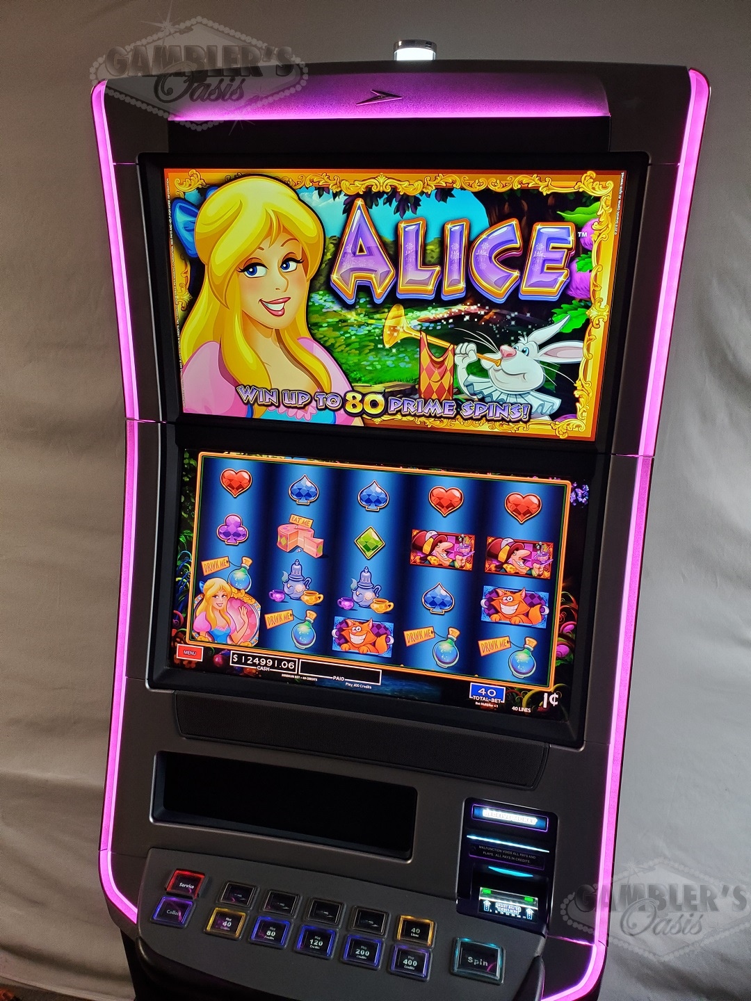 WMS BLADE GAME CHEST WITH JOHNNY CASH, BIER HAUS, RETURN FROM THE PLANET MOOLAH AND MORE MULTI GAME BB3 VIDEO SLOT MACHINE - 